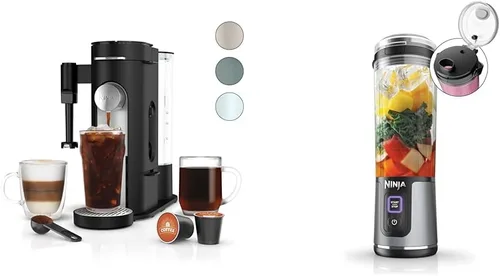 Vista 13 de [Usado] Ninja Cafetera Una sola porción Prepara con cápsulas de café y molidos Compatible con cápsulas de café K-Cup 4 estilos