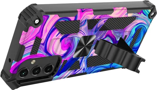 Vista 3 de Funda de Estados Unidos para Samsung Galaxy S23 Plus de 6.6 pulgadas con (2 unidades) protector de pantalla de vidrio templado