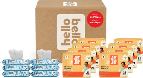 Vista 9 de Hello Bello Premium Pañales para bebé talla 6 68 unidades de pañales desechables, extra absorbentes, hipoalergénicos y ecológicos con ajuste