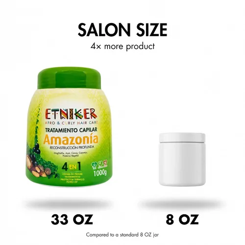 Vista 8 de Etniker Amazonia Curl Cream and Deep Repair Mask for Damaged Curls 33oz