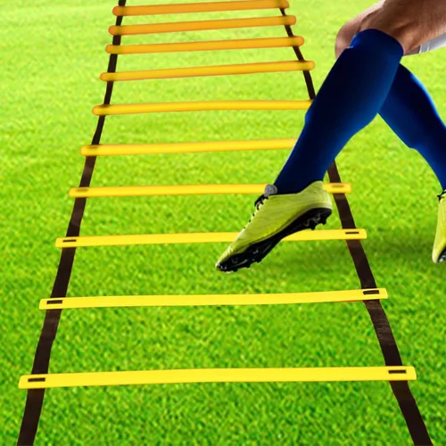 Vista 2 de kowaku Escalera de agilidad, accesorio de fitness de fútbol, equipo de entrenamiento de velocidad de fútbol ajustable, escalera de velocidad
