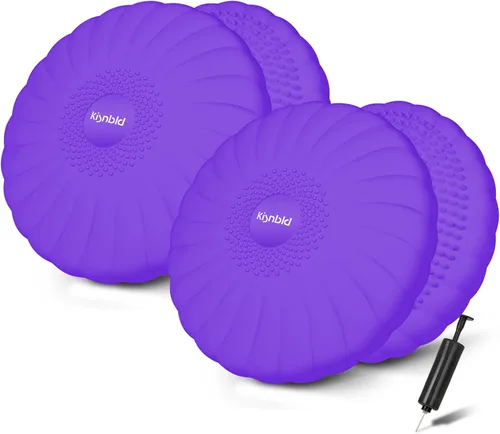 Vista 11 de kisnbld Cojín Tambaleante, Asiento Wiggle Extra Grueso para Niños Sensoriales, Disco de Equilibrio Antideslizante con Bomba de Inflado para Fuerza