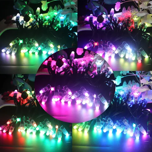 Vista 5 de REXTiN® WS2811 LED Cadena Pixeles Luces digitales direccionables impermeable RGB a todo color 0.472 in DC 5V (DC5V 500pcs)