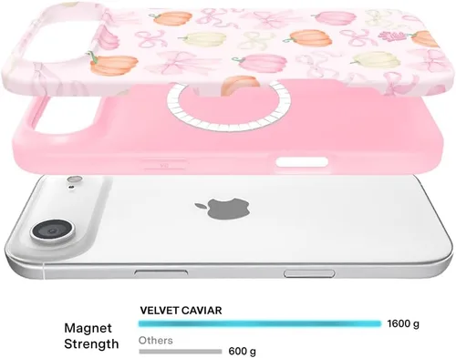 Vista 265 de VELVET CAVIAR Funda para iPhone 15, compatible con MagSafe, probada contra caídas de 10 pies, fundas protectoras de diseño, leopardo color rosa