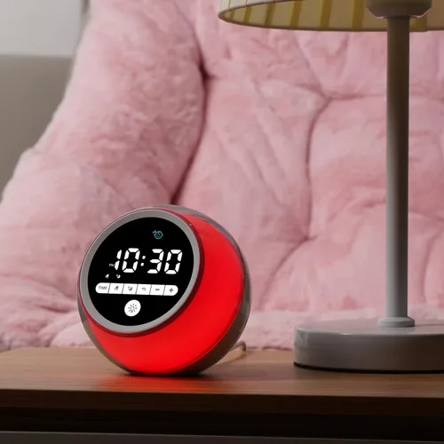 Vista 6 de Reloj despertador para niños, Ok to Wake Clock con luces nocturnas, temporizador de siesta, reloj de entrenamiento del sueño para niños pequeños