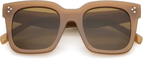 Vista 12 de zeroUV - Gafas de sol cuadradas retro de moda de gran tamaño para mujer estilo vintage 1.969 pulgadas