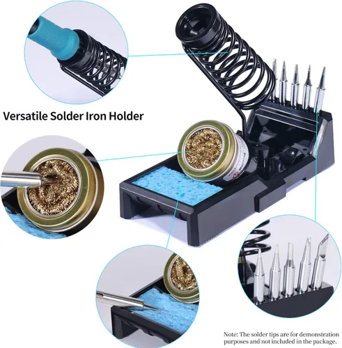 Vista 8 de YIHUA Paquete de kit de soldador manual 947-III con soporte para soldador X-4 Premium (opción de respaldo)(15 artículos)