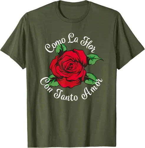 Vista 40 de Como La Flor - Bailar Cumbia - Mexican Rose Fiesta Regalo Camiseta Negro