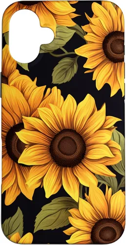 Vista 23 de Aesthetic Sunflowers Funda con diseño de flores silvestres para iPhone 17