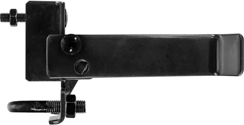 Vista 3 de Pestillo de puerta individual de brazo fuerte, pestillo comercial, para postes de valla de 2-3/8 pulgadas y eslabones de cadena de 1-5/8 a 2 Negro