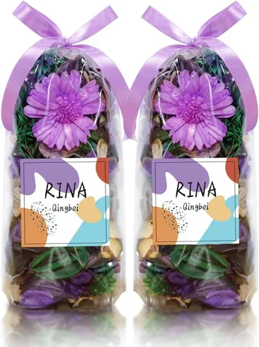 Vista 10 de Bolsas de popurrí blancas, relleno decorativo con aroma a jazmín, 8.4 onzas Jardín de abril
