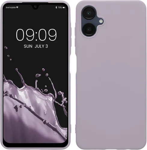 Vista 261 de kwmobile Funda compatible con Samsung Galaxy A12 - Funda protectora de silicona TPU suave y delgada - Azul Báltico