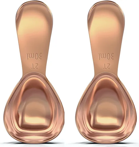 Vista 9 de BALCI - Juego de cucharas de café de acero inoxidable, 1 y 2 cucharadas (0.5 fl oz/1.0 fl oz) xact measuring spoons set for coffee, tea, sugar