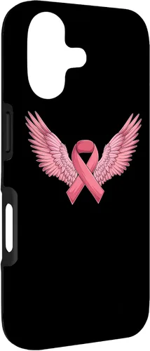 Vista 3 de Pink Ribbon Wings Breast Cancer Awareness Case for iPhone 17