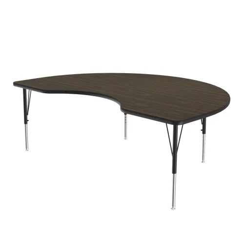 Vista 36 de Correll Mesa de Actividades Rectangular para Aula de 24"x36", Altura Ajustable (19"-29"), Granito Negro Laminado Térmico Fusionado Duradero