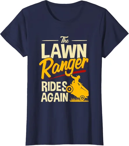 Vista 33 de The Lawn Ranger Rides Again - Camiseta de corte de césped Azul Marino