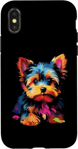 Vista 5 de Funda para iPhone 11 Yorkie Puppy