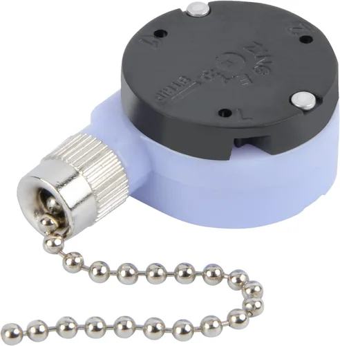 Vista 7 de ZE-228s Interruptor de ventilador de techo de 2 velocidades y 3 cables, piezas de repuesto, accesorios para ventiladores de techo (cadena de latón)