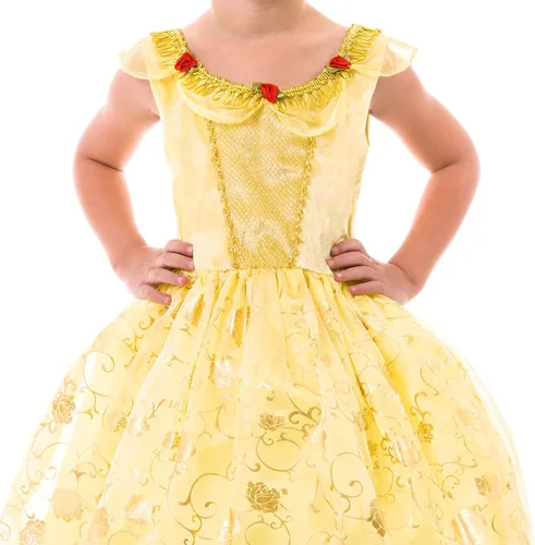 Vista 6 de Little Adventures disfraz de princesa amarillo para niña M 3-5 años Traditional
