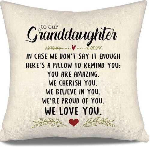 Vista 35 de En caso de que no lo diga lo suficiente aquí hay una almohada para recordarte que eres increíble, te aprecio, te quiero. Funda de almohada para tía