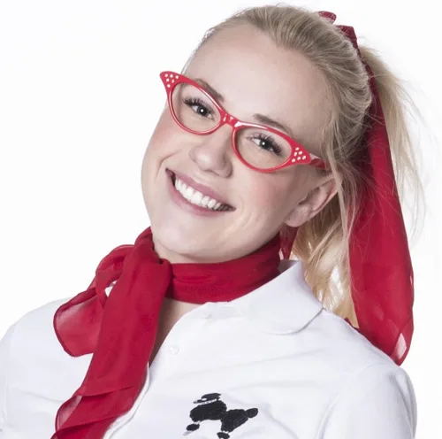 Vista 2 de Hip Hop 50's Shop - Gafas de diamantes de imitación para mujer