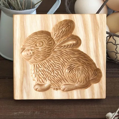 Vista 18 de Molde de Galletas de Madera Herramienta de Decoración de Galletas de Madera Moldes de Galletas 3D Molde de Hornear Gracioso Arte de Relieve Navidad