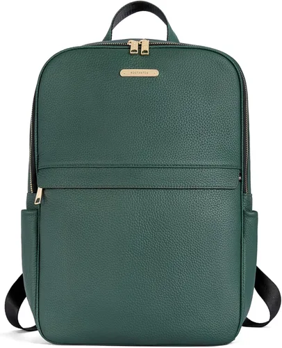 Vista 9 de BOSTANTEN Mochila para portátil de 15.6 pulgadas de cuero genuino para mujer, mochila informal para universidad, bolsa de viaje