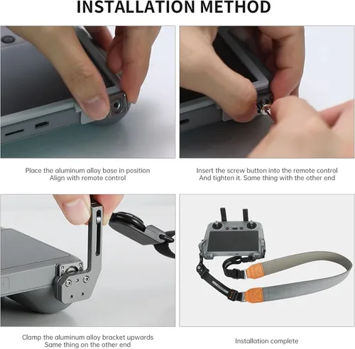 Vista 6 de Cordón de cuello RCstyle para DJI RC y RC 2 y RC Pro Control remoto Cordón portátil para DJI Air 3S/Air 3, Mini 4 Pro, 2S, Mini 3/3 Pro, correa