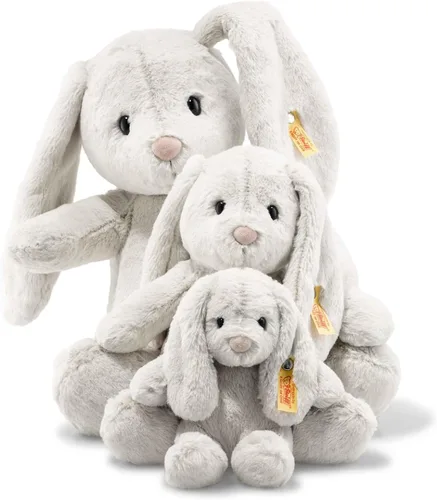 Vista 6 de Steiff Hecho a mano desde 1880 - Conejo de peluche de alta calidad, conejo Hoppie de 8 pulgadas