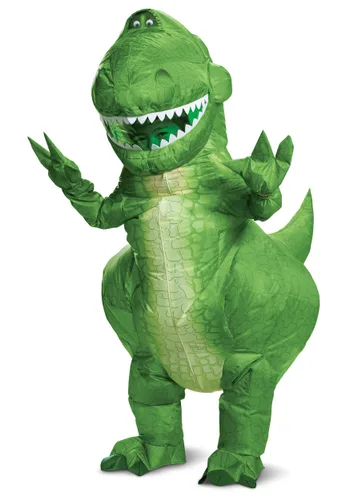 Vista 3 de Disfraz Inflable de Rex de Toy Story para Niños Multicolor