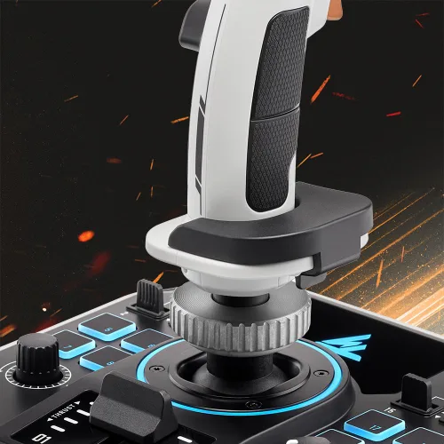 Vista 3 de Thrustmaster Sol-R1 Flight Joystick, Hall Effect Technology for Ultra-Precise Gaming, 44 Buttons Ideal for Space Flight Simulation