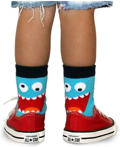 Vista 3 de Jefferies Socks Paquete de 6 pares de calcetines con patrón de monstruo para niño