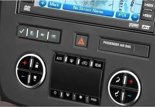 Vista 8 de x xotic tech Paquete de 2 calcomanías de botón de CA para automóvil, kit de reparación de botón de control de CA, compatible con Chevy Silverado