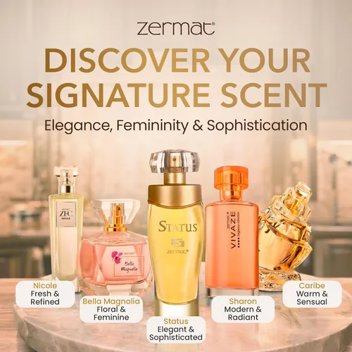 Vista 8 de Zermat, Perfume para mujer, estatus, floral - aroma floral 2.02 onzas líquidas