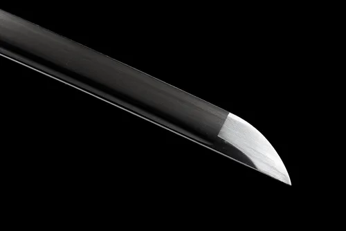 Vista 6 de Espada japonesa samurái negra Katana espadas forjadas a mano