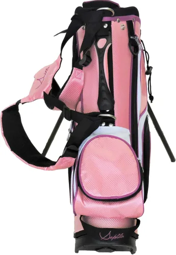 Vista 7 de Lady E - Juego de palos de golf rosas para niñas de 4 a 7 años (rosa-negro, edad de 4 a 7 años)
