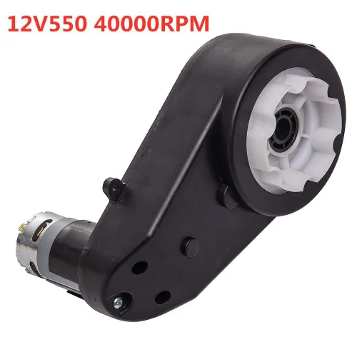 Vista 4 de weelye 12V550 40000RPM Caja de cambios con alto par motor de 12 V CC para niños montar en piezas de automóvil, SUV, motor eléctrico con caja