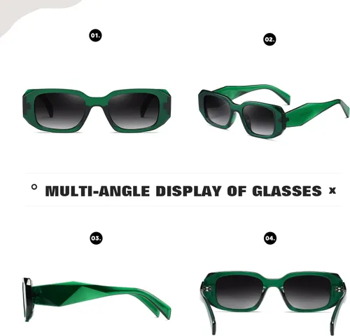 Vista 5 de MASDUN Y2k - Gafas de sol para mujer y hombre, cuadradas, modernas, modernas, retro, con protección UV