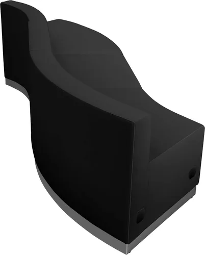 Vista 2 de Flash Furniture Hercules LeatherSoft - Juego de recepción, color negro, 3 piezas Construcción duradera, uso comercial