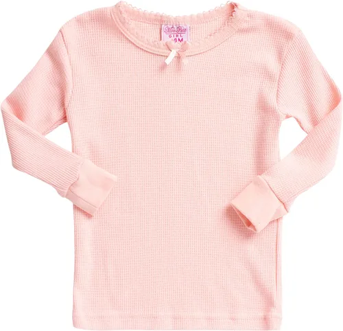 Vista 2 de Sweet & Sassy Conjunto de ropa interior térmica de 4 piezas para bebés y niñas pequeñas