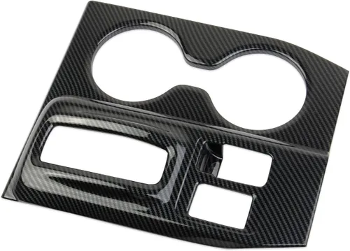 Vista 2 de crosselec Consola Central de Fibra de Carbono Panel de Cambio de Marchas Soporte de Taza Cubierta de Embellecedor Accesorios para Honda Pilot