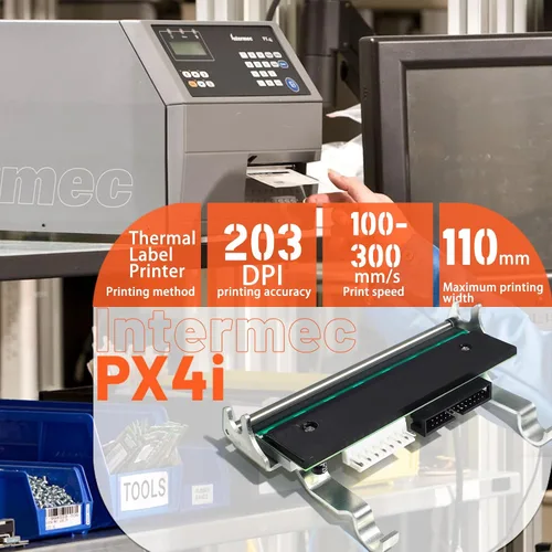 Vista 2 de GETPARTS 1-040082-900 nuevo cabezal de impresión para Intermec PX4i PX4E impresora de código de barras térmica OEM reemplazo 203dpi