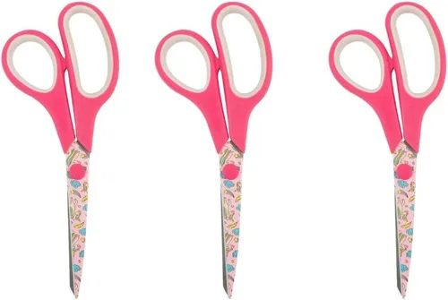 Vista 7 de SINGER 7 cuchillas antiadherentes, tijeras con estampado de unicornio, multicolor