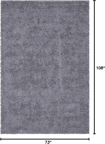 Vista 406 de Unique Loom Colección Davos Shag - Alfombra Lino