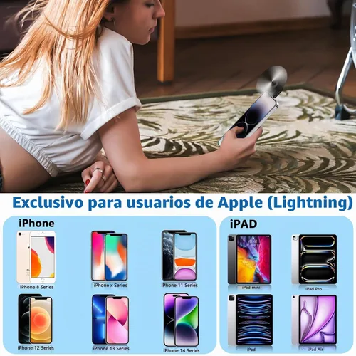 Vista 2 de Paquete de 3 ventiladores de teléfono portátiles compatibles con iPhone 14