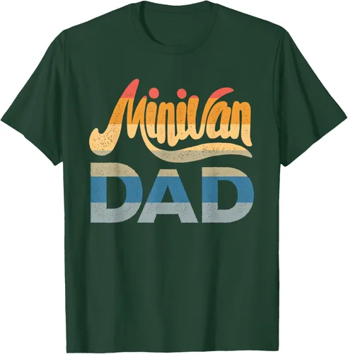 Vista 14 de Minivan Dad Mini Van Proud Father Funny Parent Camiseta con cita para papá, Negro