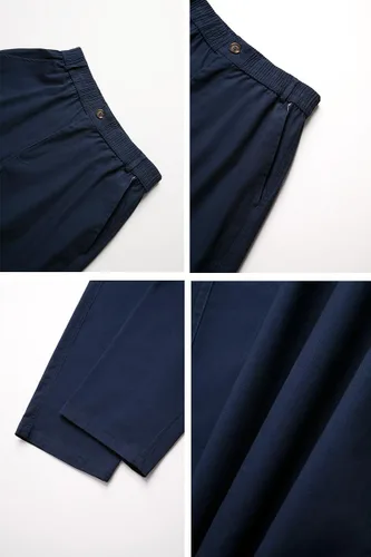 Vista 6 de THWEI Pantalones cargo para hombre, estilo casual, de algodón, con múltiples bolsillos, para senderismo, trabajo