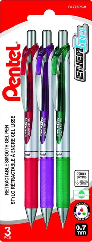 Vista 12 de Pentel Energel Bolígrafo retráctil con cañón - Rosa