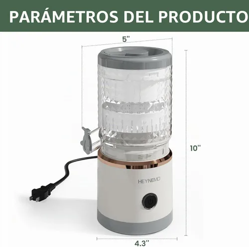 Vista 3 de Heynemo Exprimidor eléctrico de cítricos, exprimidor automático de jugo de 90 W con alta velocidad de 15,000 RPM, ideal para limón, naranja, frutas