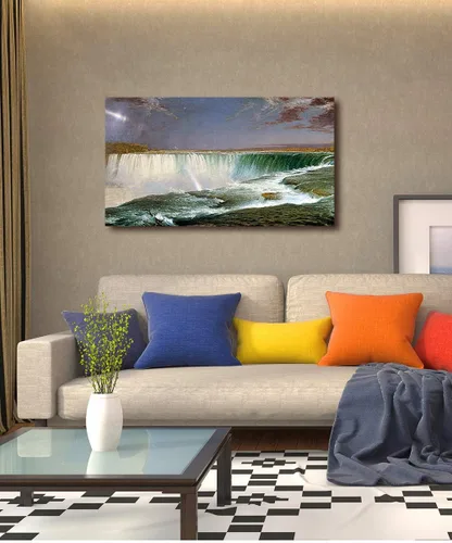 Vista 2 de DECORARTS -Reproducciones de arte clásico de las Cataratas del Niágara, Frederic Edwin Church. Impresiones en lienzo giclée para decoración